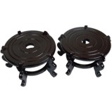 Pair of Oriental 15 cm Small Vase Stand 