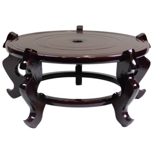 Oriental  39 cm Wood Vase Stand 