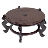 Oriental  24 cm Wood Vase Stand    