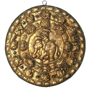 Tibetan Wall Hanging Carved Budda