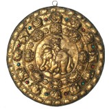 Tibetan Wall Hanging Carved Budda