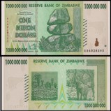 Zimbabwe 1 Billion Dollars 2008 Banknote