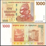 Zimbabwe 1000 Dollars Banknote