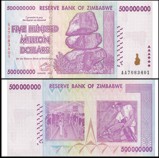 Zimbabwe 500 Million Dollars 2008 Banknote