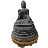 Large Antique Bronze Buddha